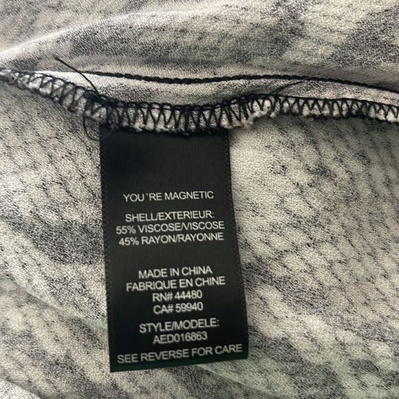 AFRM Jamie Print Open Back Short Sleeve Dress SNAKE print Size S - Picture 4 of 4